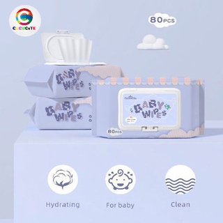 cucucute ทิชชู่เปียก 80แผ่น ทิชชูแห้ง ทิชชูเปียกปราศจากแอลกฮ…