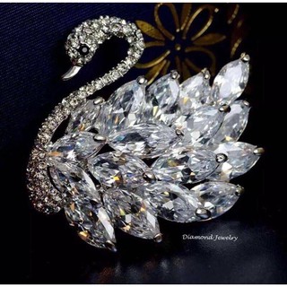 diamonds brooch เข็มกลัดเพชรczแท้