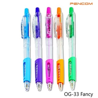 Pencom OG33-Fancy ปากกาหมึกน้ำมันแบบกด(รับใบเสร็จรบกวนแจ้งในหมายเหตุ)
