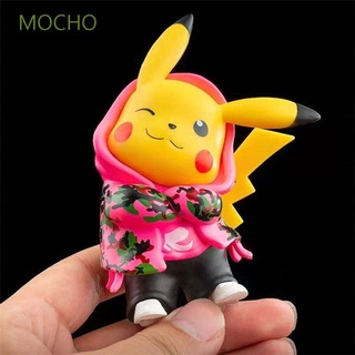 MOCHO Surprise Toys Pokemon Kawaii Camouflage Pikachu Boy Girl Anime Kids Toys Pocket Doll PVC Model Doll Action Figure/Multicolor