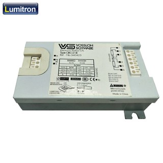 บัลลาสต์อิเลคทรอนิกส์หลอดตะเกียบ 2x18W PLC ยี่ห้อVossloh รุ่น VS_CBC-218