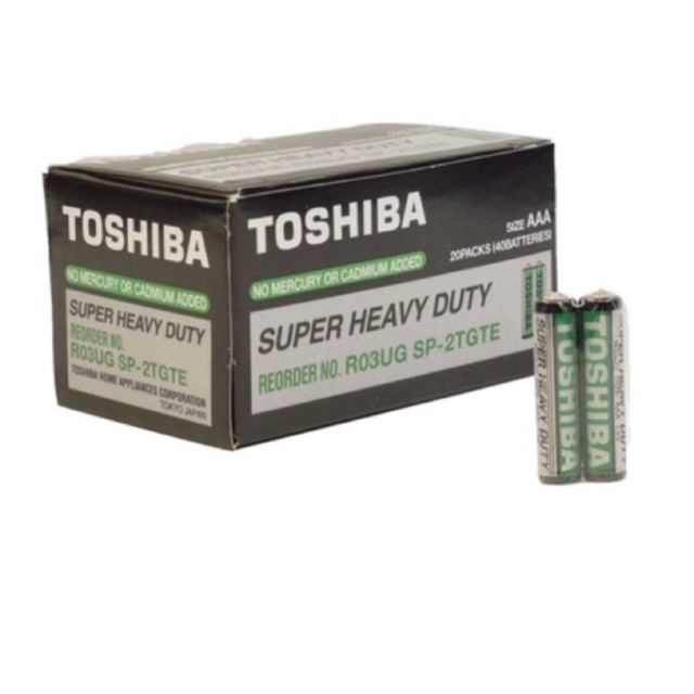 ถ่าน [Toshiba/ Philips / GP / Maxell ]ขนาด AAA 1.5V (1กล่อง 40ก้อน)