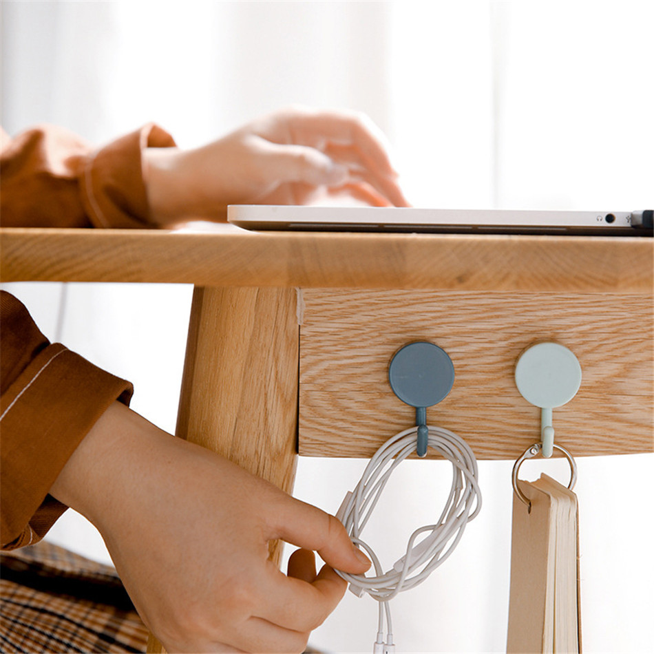 ตะขอติดผนังขนาดเล็กสีพื้น 10 ชิ้น - รูปที่ 7