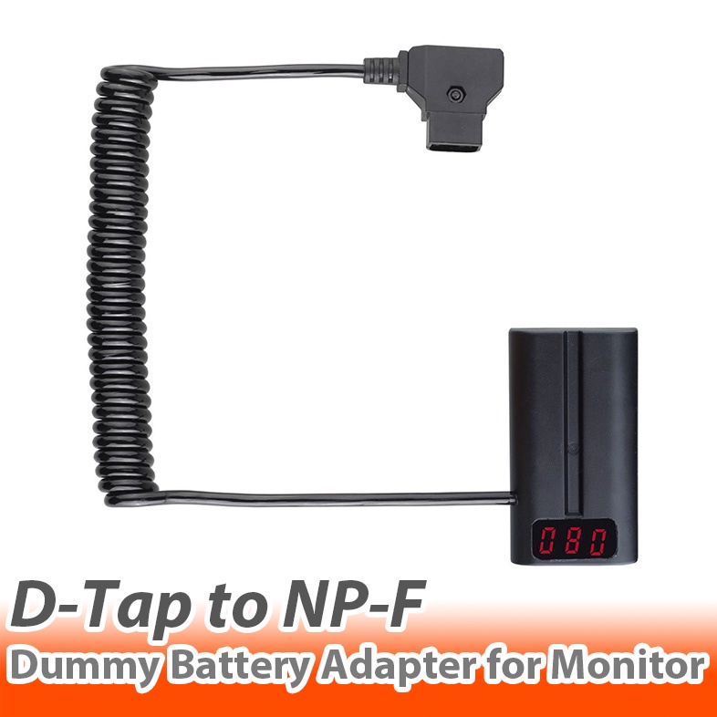 D-Tap to NP-F Dummy Battery Adapter for Monitor สายแปลงแบตเตอรี่ V-Mount เป็นแบต Sony NP-F สำหรับจ่า