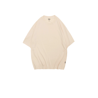 Yuedpao Oversize ผ้าหนาทรงสวย ยับยากรีดง่าย รับประกันไม่ย้วย 2 ปี เสื้อยืดโอเวอร์ไซส์ เสื้อยืดสีพื้น สี Creammy white