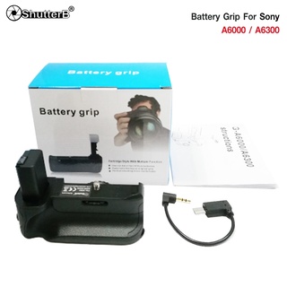 Battery Grip Shutter B รุ่น Sony A6000/A6300/A6400 (VG-A6300 Replacement)