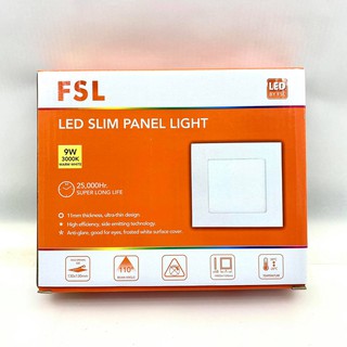 ดาวน์ไลท์ฝัง FSL LED 9W Warm White หน้าเหลี่ยม (วอร์มไวท์) ทัศศิพร Tassiporn