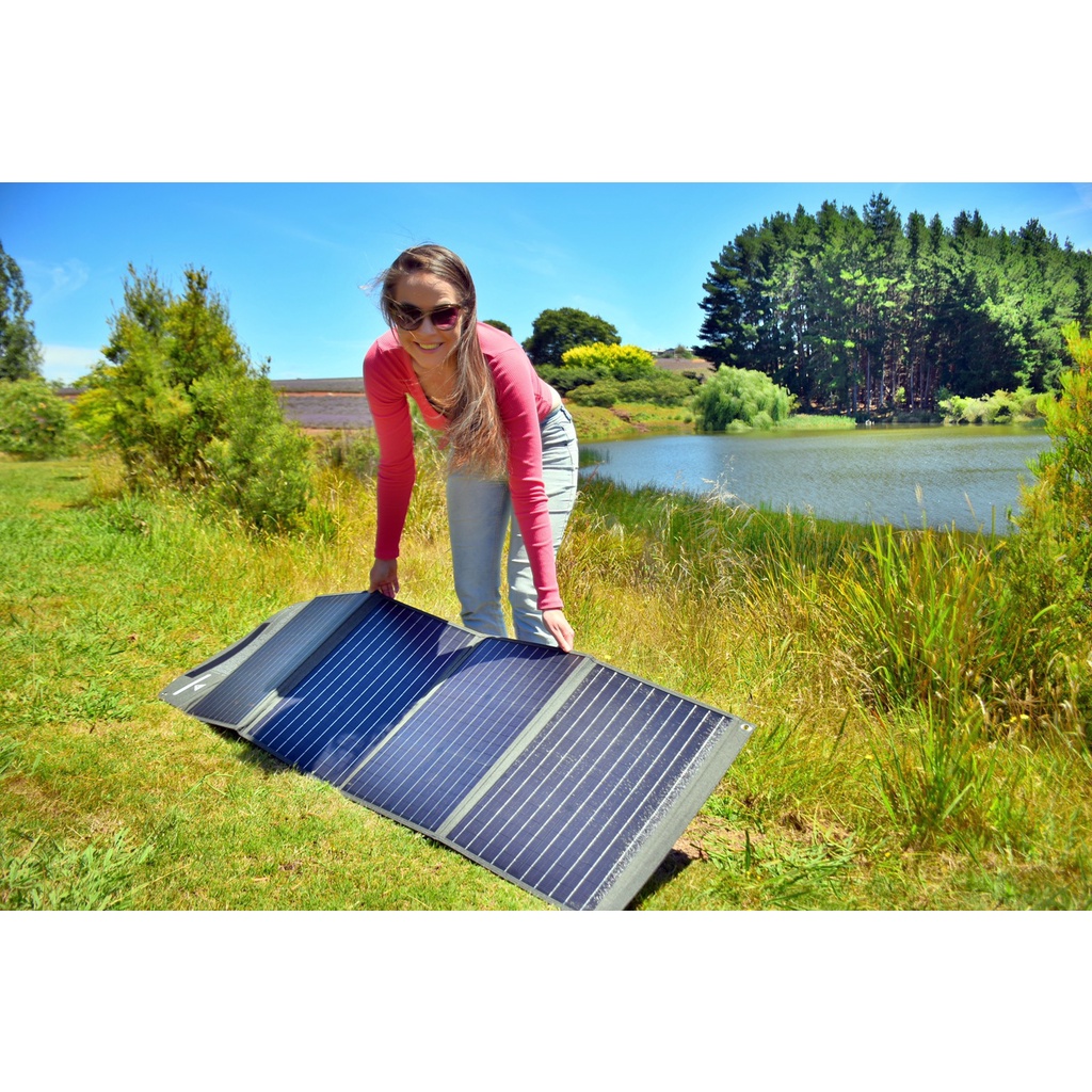 Yoobao 100W  แผงโซล่าเซลล์ PD DC Output 18V5.55A 100W วัตต์เต็ม แผงใหญ่ - รูปที่ 2