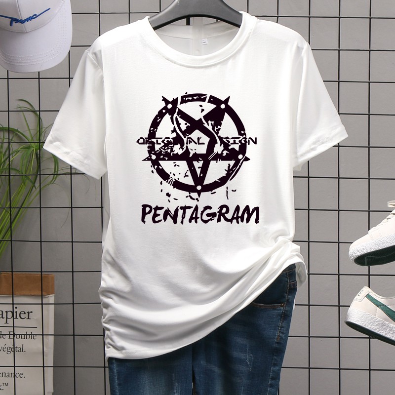 เสื้อยืดคอกลมผ้านิ่มใส่สบาย ลายแฟชั่น พร้อมส่ง T-456