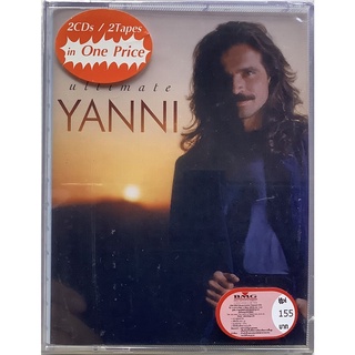 Cassette Tape เทปคาสเซ็ตเพลง Yanni อัลบั้ม Ultimate รวมเพลง 2 ม้วนคู่ ลิขสิทธิ์ ซีล Santorini Keys To Imagination Desire