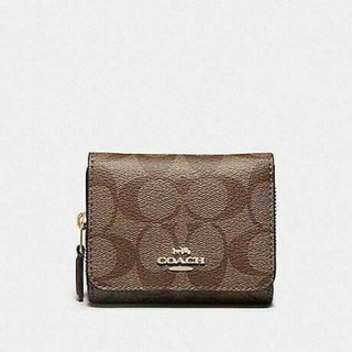 COACH F41302 SMALL TRIFOLD WALLET IN SIGNATURE CANVAS