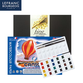 Lefrance(เลอฟรัง) ชุดสีน้ำแบบก้อน รุ่น ฟายน์ 24 สี 601006AC