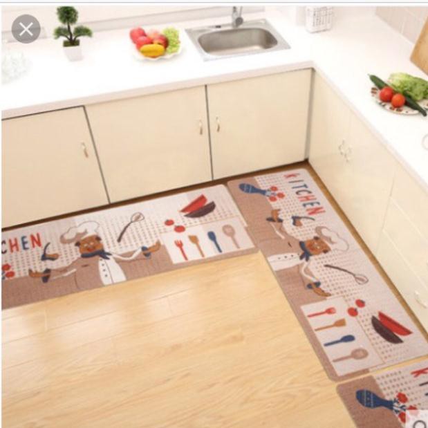 ชุดเสื่อครัวคุณภาพสูง 02 ชิ้น (45x 68 และ 45 x 120 ซม)