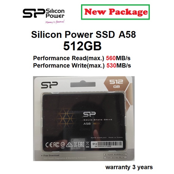 7mm Power 【新品未開封】Silicon A58 SSD 1TB