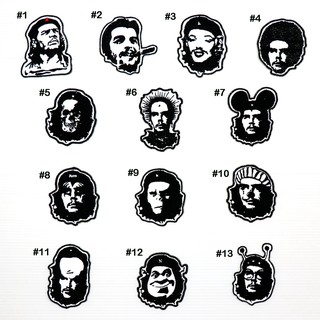 ตัวรีดลาย นักรบ เท่ๆ แนวๆ เช เกบารา che guevara Patch งานปัก DIY ตัวรีดติดเสื้อ กางเกง ตัวรีด อาร์ม ลาย การ์ตูน ตลก สวยๆ