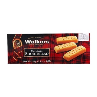 คุกกี้ช็อตเบรดเนย Walkers Finger Pure Butter Shortbread 150g.