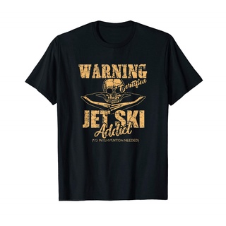 เสื้อยืดโอเวอร์ไซส์ใหม่ เสื้อยืดแขนสั้น ผ้าฝ้ายแท้ พิมพ์ลาย Jet Ski แนวตลก เหมาะกับของขวัญ สไตล์เรโทร สําหรับผู้ชายS-3XL