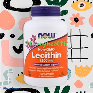 Now Foods, Lecithin, 1200 mg, 100 Softgels