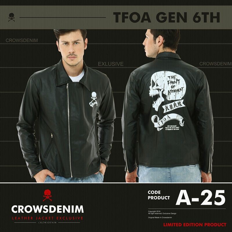 Tfoa Leather Biker Jacket A-25