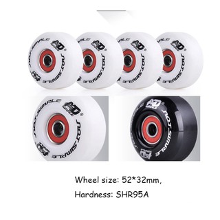 ล้อสเกตบอร์ดระดับพรีเมี่ยม  Abec-11 608rs Steel Beraring 95A PU Wheels 52x32 mm Jtoysshop