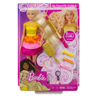 ตุ๊กตาบาร์บี้กับชุดทำผมลอน Barbie Ultimate Curls Doll And Playset รุ่นGBK24