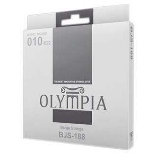 Olympia สายแบนโจ 4 สาย รุ่น BJS188 (Banjo Strings, .010 - .032) ** Made in Italy **