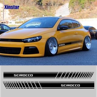 《พร้อมส่ง》สติกเกอร์ตกแต่งด้านข้างรถยนต์ สําหรับ VK Volkswagen SCIROCCO 2 ชิ้น