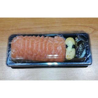 ถาดซูชิ กล่องซูชิ ถาดแซลม่อล ถาดซาซิมิ [พร้อมฝา 50 ชุด]