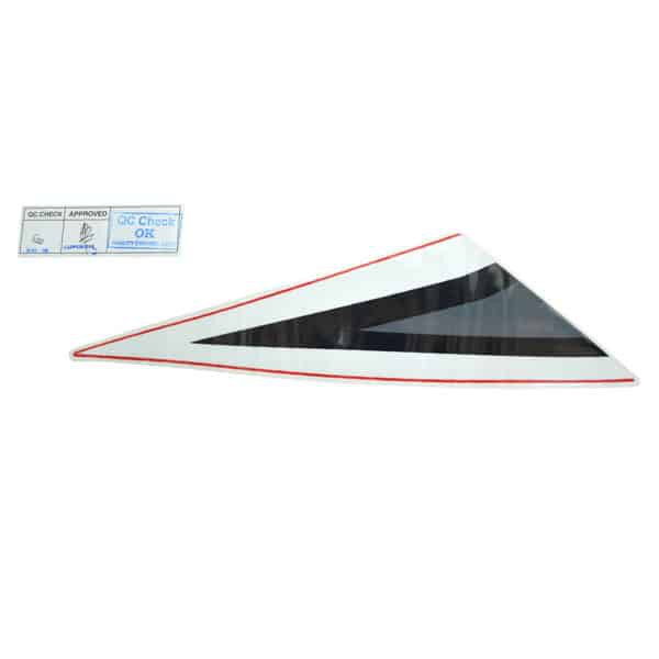 ถังน้ํามัน Stripe L Type 1 สีดําสีขาว - CBR 150R K45G 86172K45NE0ZA