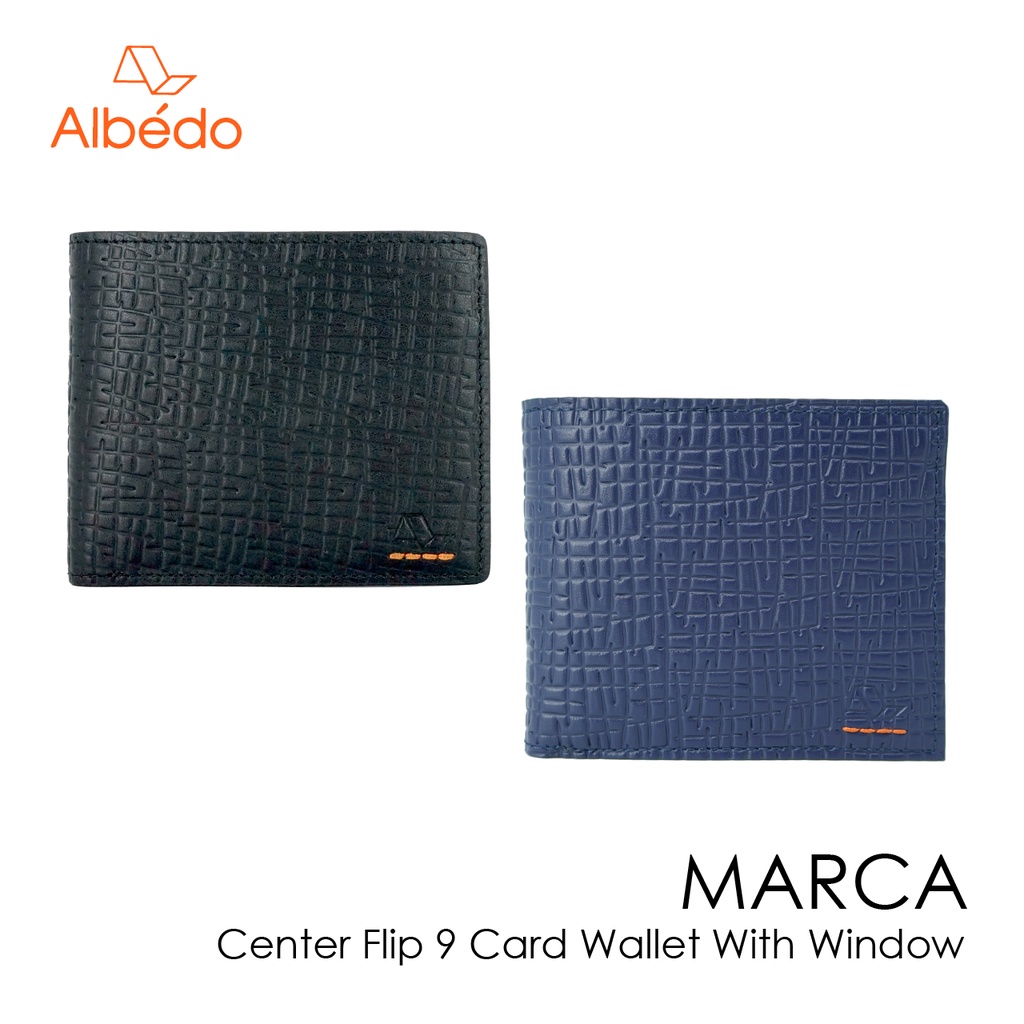 [Albedo] MARCA CENTER FLIP 9 CARD WALLET WITH WINDOW กระเป๋าสตางค์/กระเป๋าใส่บัตร รุ่น MARCA - MC00755/MC00799