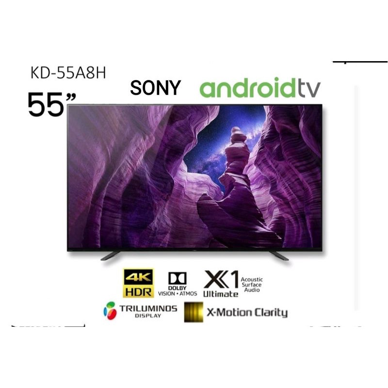 Sony KD-55A8H (55 นิ้ว) | A8H | OLED | 4K Ultra HD | High Dynamic Range (HDR) | สมาร์ททีวี (Android TV)