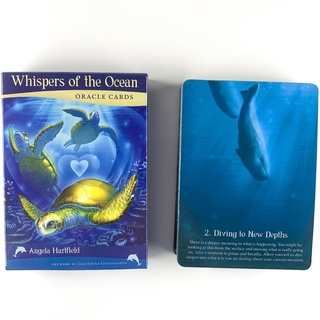 การ์ดเกม Whispers of The Ocean Oracle สําหรับตกแต่งบ้าน