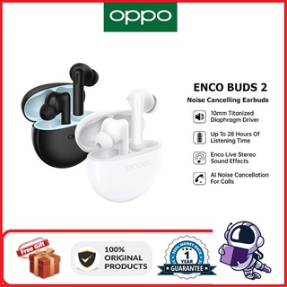 Oppo ENCO Buds2/AIR 2i หูฟังไร้สาย บลูทูธ 5.2 AI ตัดเสียงรบกวน สําหรับเล่นกีฬา