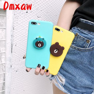 เคสมือมือเคสโทรศัพท์มือถือลายการ์ตูนหมีสําหรับ Huawei Realme C 3 5 5 S 5 I Pro Y 9 Y 7 Pro Y 7 2019 Y7 Pro 2018 Mate 20 Pro Nova 5 I 3 I P 20 P 30 Pro