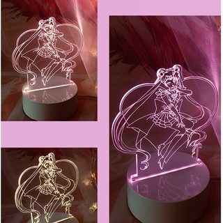 พร้อมส่ง โคมไฟ LED เซเลอร์มูน Sailormoon น่ารักๆ