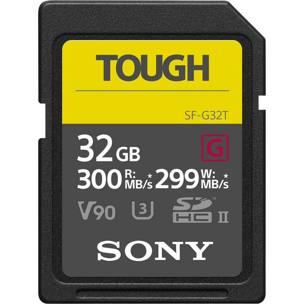 ♈Sony 32GB SDHC UHS-II G-Series TOUGH 300MB/s