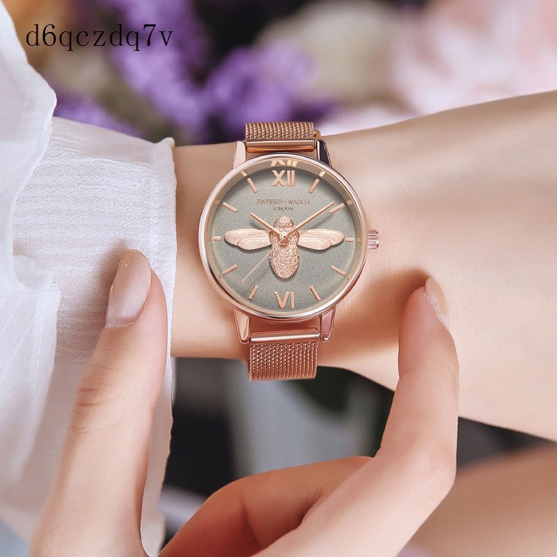 นาฬิกา พร้อมส่ง ภาษาอังกฤษ Ob ผึ้งดูผู้หญิงอินเทรนด์แฟชั่นนักเรียนกัน ...