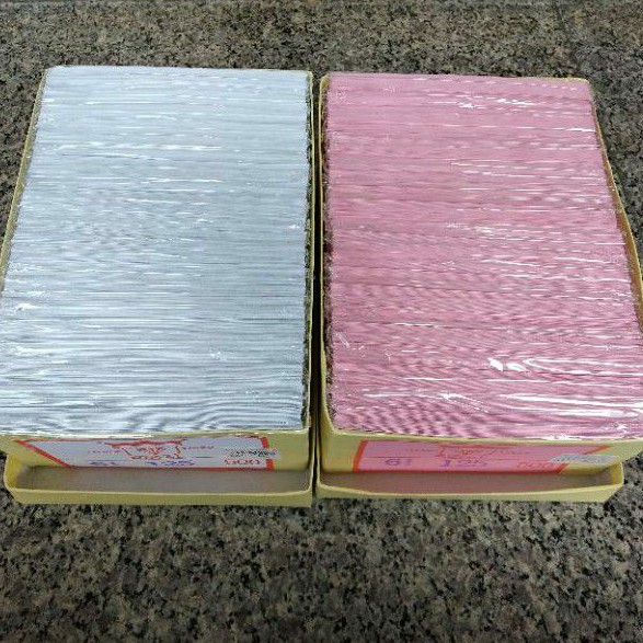 ซองจดหมาย 6½ ขนาด 9x16ซม. จำนวน500ใบ มีสีขาว / สีชมพู / สีฟ้า / ลายธงชาติ