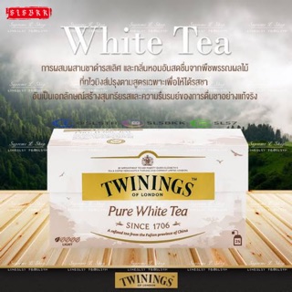 🇬🇧Twining’s🍃Pure White Tea เพียว ไวท์ ที ชาขาว ชาทไวนิงส์ ยกกล่อง