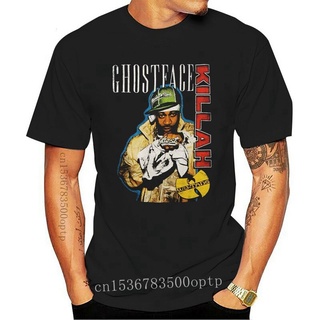 ขายดี เสื้อยืดลําลอง แขนสั้น พิมพ์ลาย Ghostface Killah สีดํา สําหรับผู้ชาย NEiloi84IDllel11S-5XL