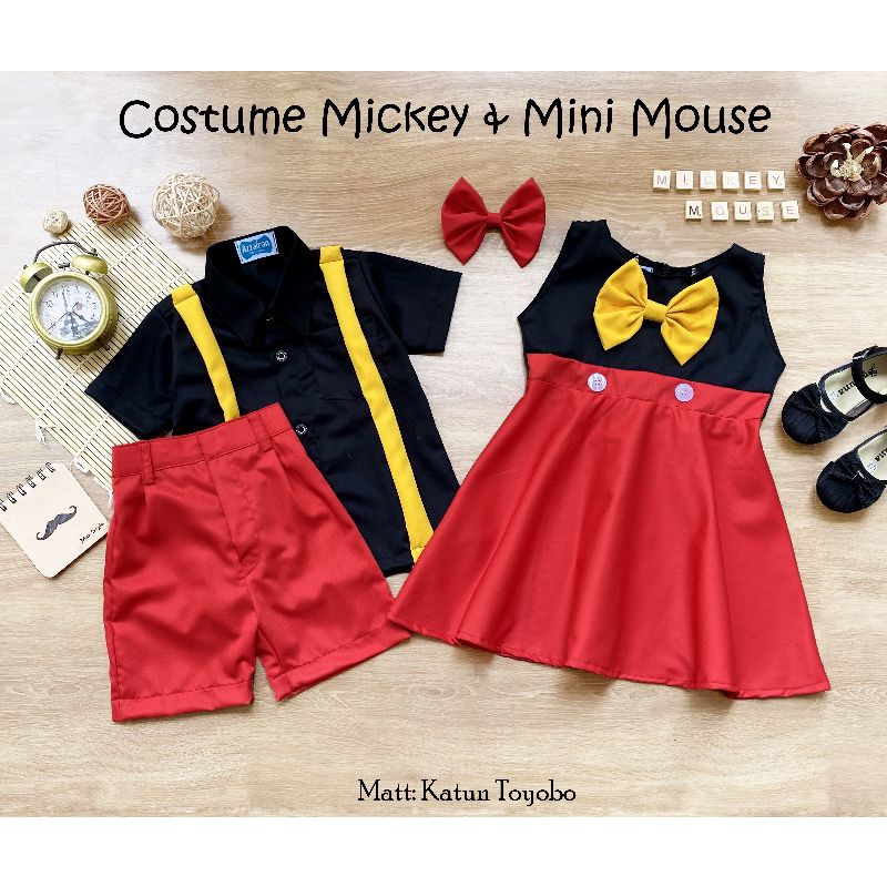 MICKEY MOUSE COSTUME / MINIE MOUSE COSTUME / MICKEY MOUSE MINIE MOUSE COSTUME