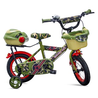 จักรยานเด็กสี่ล้อ ROYAL BABY SOLDIER 12 นิ้ว สีเขียว จักรยานเด็ก จักรยาน กีฬาและฟิตเนส KID BIKE ROYAL BABY CRUISER 51701