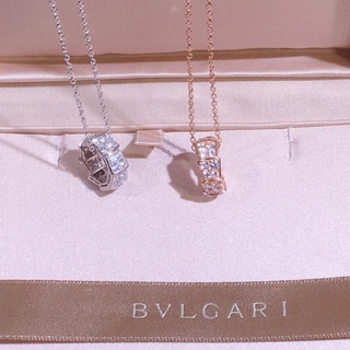 Bvlgari สร้อยคอเงิน s925 ประดับเพชร ของขวัญล่าสุด 2018 k831