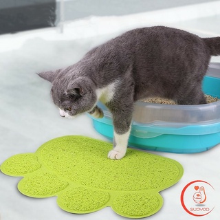 [A206] พรมอุ้งเท้าแมวลับเล็บแมว แผ่นดักทรายแมว Cat litter pad - Cat litter Mat