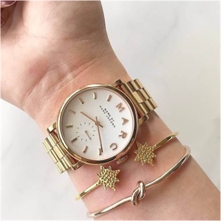 Marc by marc jacobs baker gold tone stainless watch แท้100%