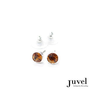 Juvel Topaz 0.8 Earrings สี: บุษราคัม