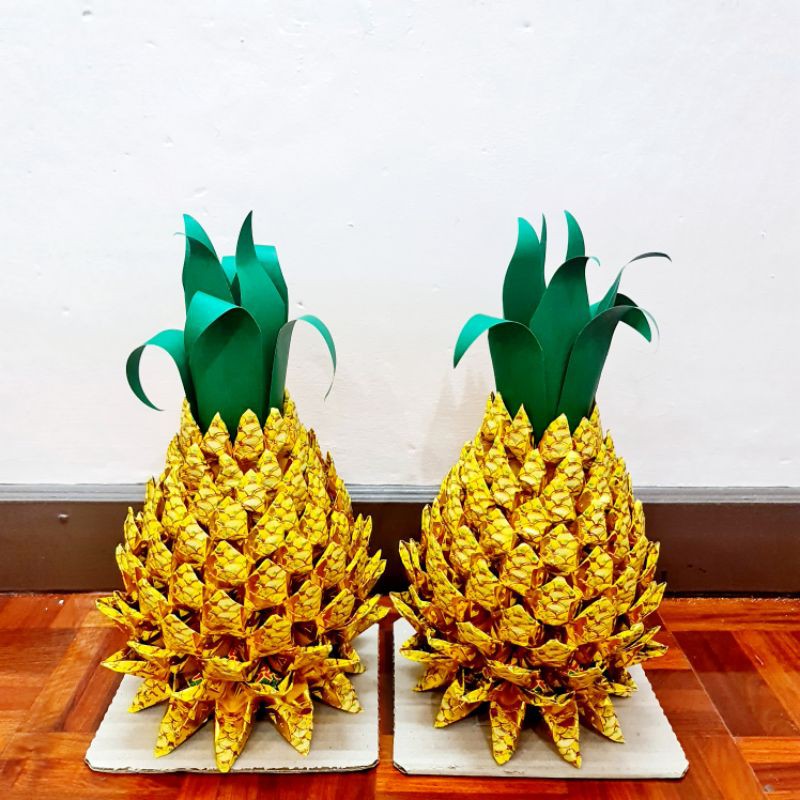 กระดาษไหว้ ทรงสับปะรด🍍 ขายเป็นคู่ กระดาษไหว้บรรพบุรุษ กระดาษไหว้เจ้า กระดาษไหว้เจ้าที่ กระดาษเงินกระดาษทอง - รูปที่ 2