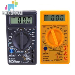 dt - 830 b มัลติมิเตอร์ดิจิตอลหน้าจอ lcd ac/dc 750/1000 v สําหรับทดสอบกระแสไฟฟ้า