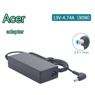 Acer Adapter ของแท้ 19V/4.74A 90W หัวขนาด 5.5*1.7mm สายชาร์จ เอเซอร์ อะแดปเตอร์, สายชาร์จ Acer