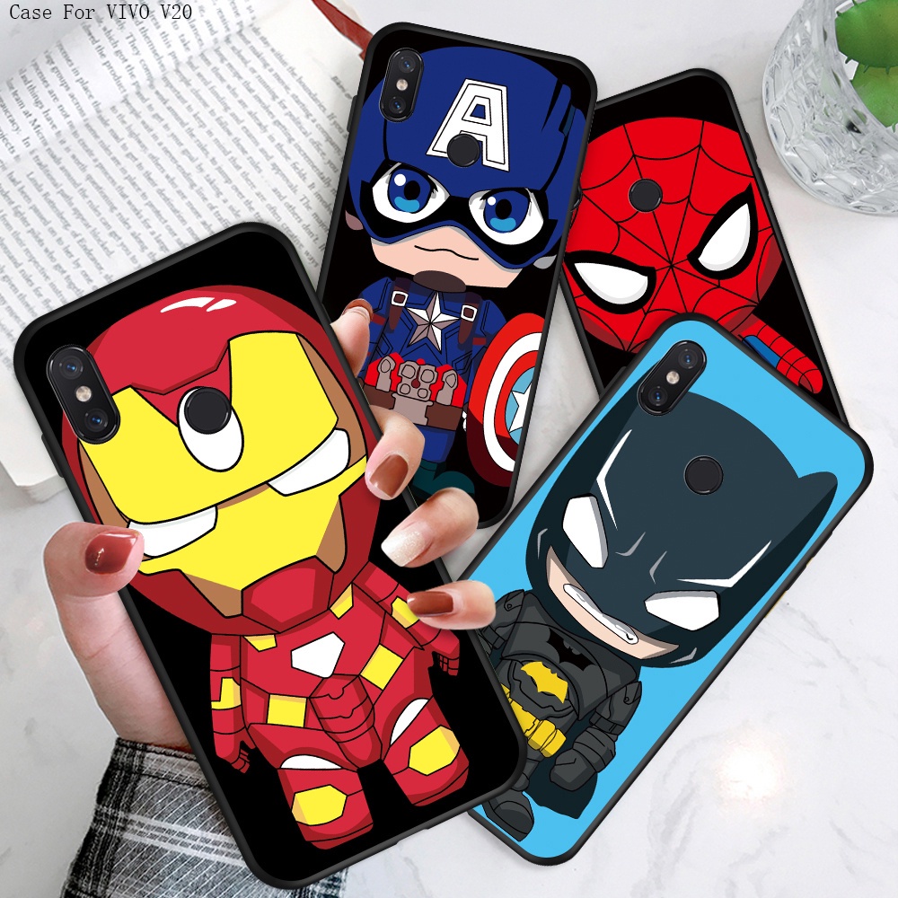 VIVO V20 V21 V21E V23E V23 Pro SE 2021 5G วีโว่ สำหรับ Case Cartoon Anime hero เคสโทรศัพท์ TPU Cover